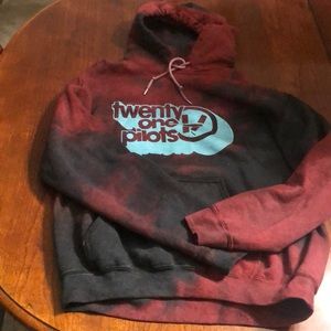 Tie dye twenty one pilots hoodie